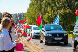 Республиканский автопробег «Символ единства» встретили на Могилевщине